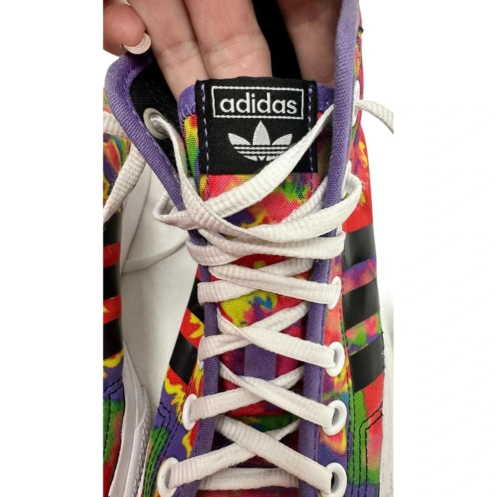 Rare Adidas Originals Nizza Hi RF J‎ Youth 5 Lisa Simpson Sneakers GZ1786